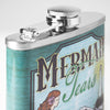Mermaid Tears Stainless Steel 8 oz Liquor Flask
